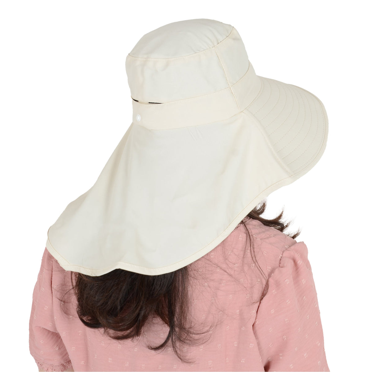 Anna-Kaci Women Ponytail Sun Hat Wide Brim Sun Hat with Flap Packable Adjustable Summer Beach Hat