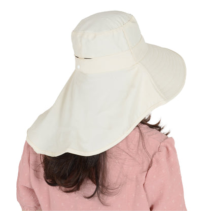 Anna-Kaci Women Ponytail Sun Hat Wide Brim Sun Hat with Flap Packable Adjustable Summer Beach Hat