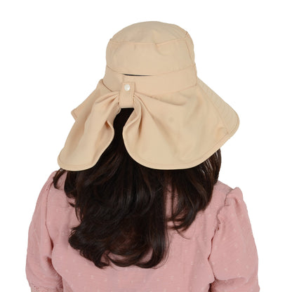 Anna-Kaci Women Ponytail Sun Hat Wide Brim Sun Hat with Flap Packable Adjustable Summer Beach Hat