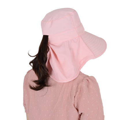 Anna-Kaci Women Ponytail Sun Hat Wide Brim Sun Hat with Flap Packable Adjustable Summer Beach Hat