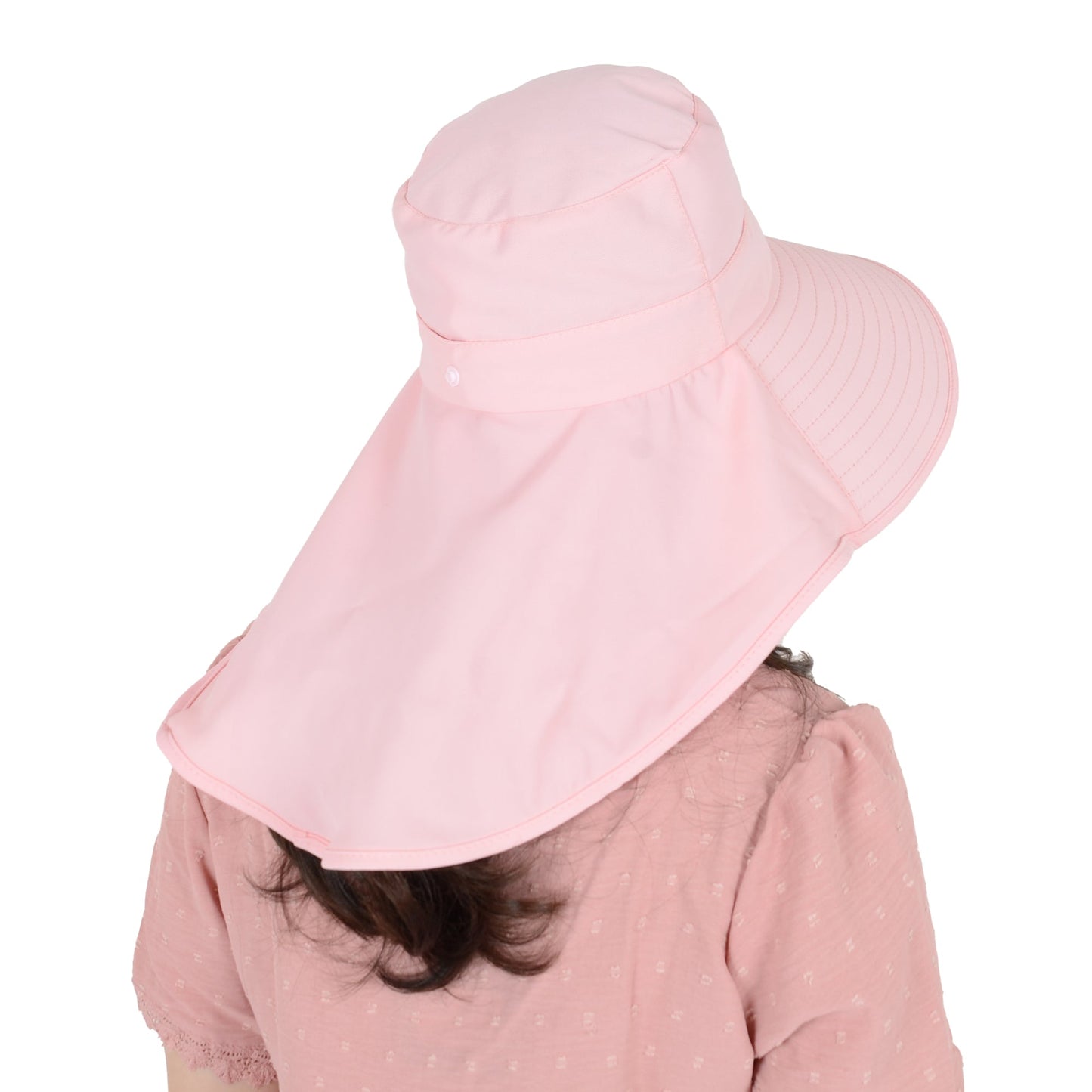 Anna-Kaci Women Ponytail Sun Hat Wide Brim Sun Hat with Flap Packable Adjustable Summer Beach Hat