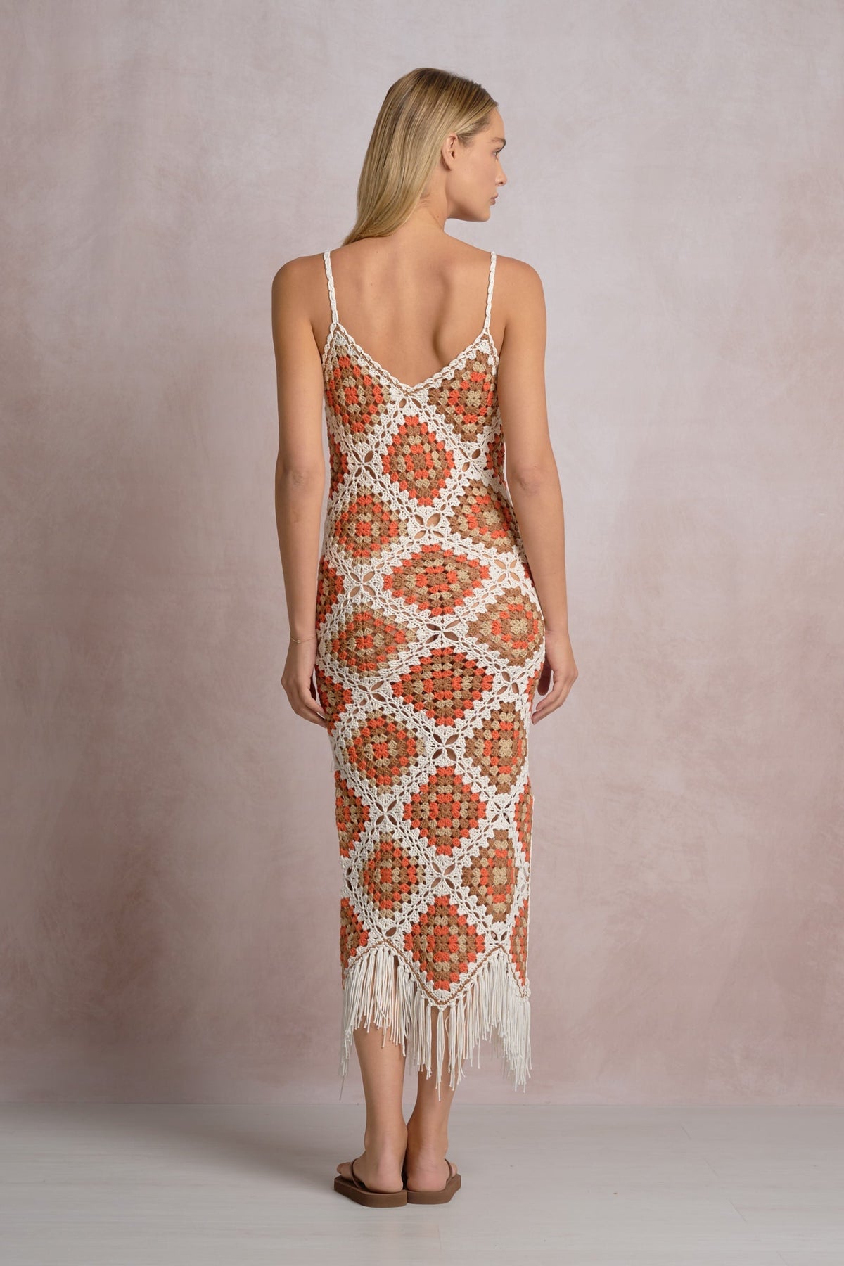Aleki Crochet Maxi White Clay Combo