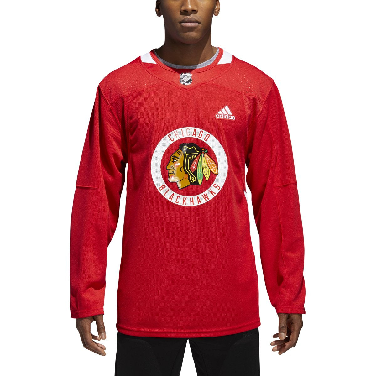adidas Men's NHL Blackhawks Authentic Practice Jersey