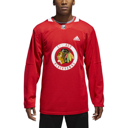 adidas Men's NHL Blackhawks Authentic Practice Jersey