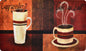 2-Pack Premium Comfort Kitchen Mats (Cafe Moderno Dahlia)