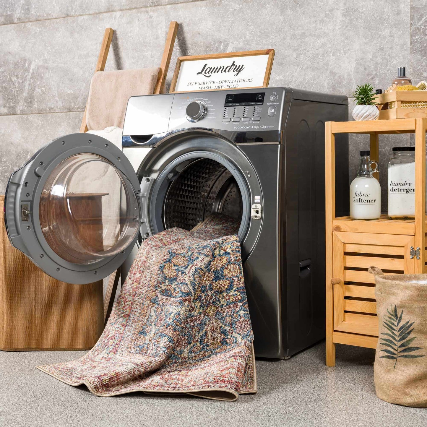 Avel Washable Area Rug - Clearance