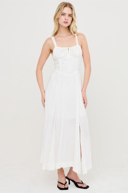 Boned Tie-back Dress