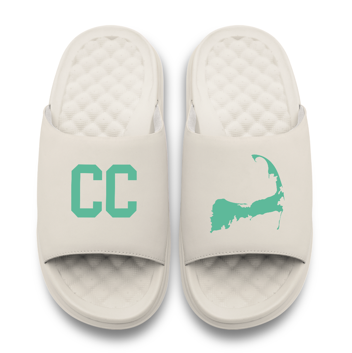 Cape Cod Outline Motive Slide Sandals