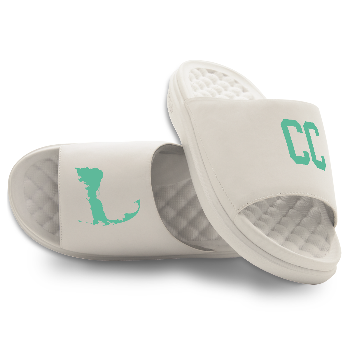 Cape Cod Outline Motive Slide Sandals