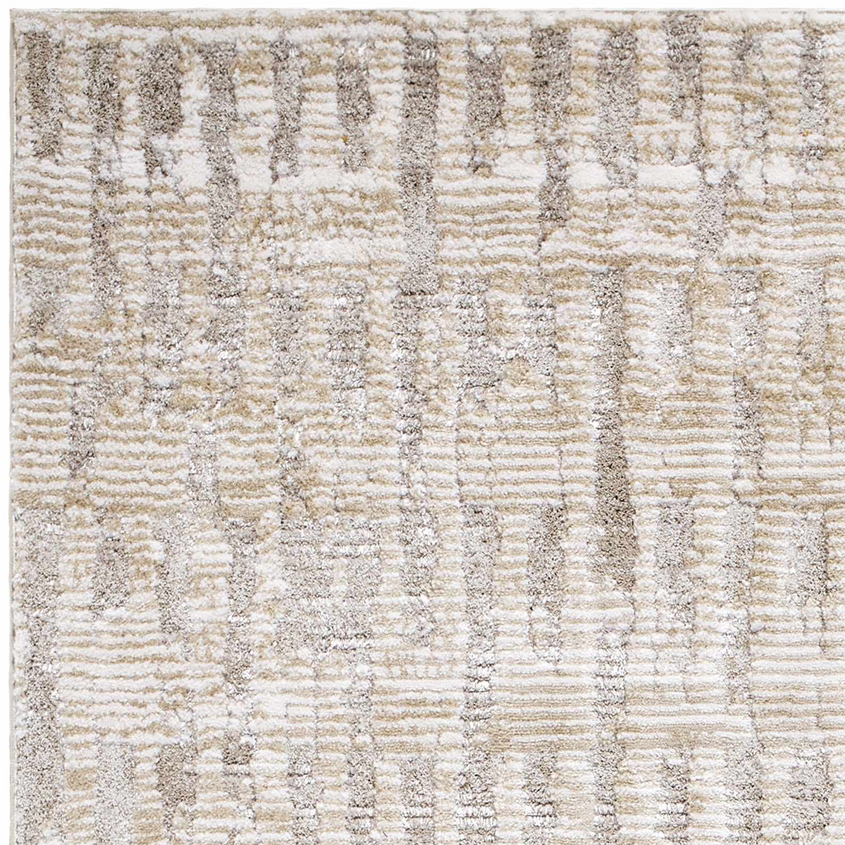Chelle Beige Shag Area Rug