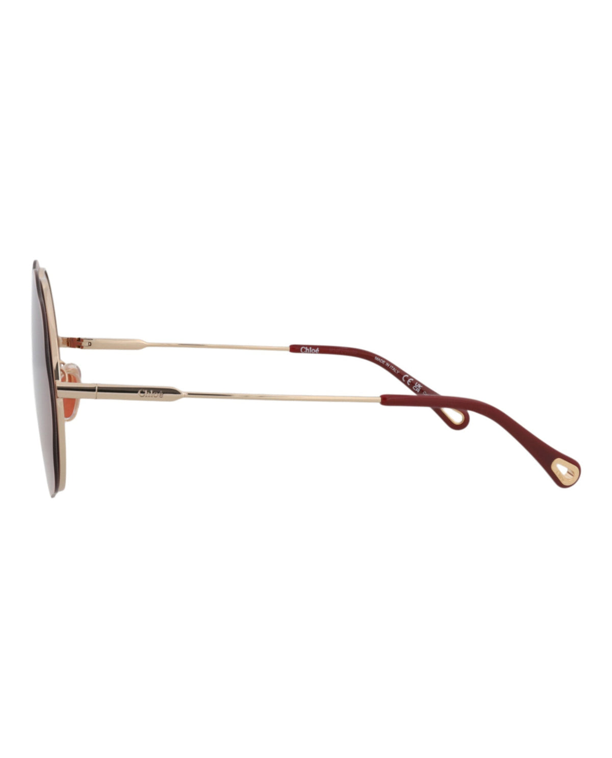 Chloé Round-Frame Metal Sunglasses
