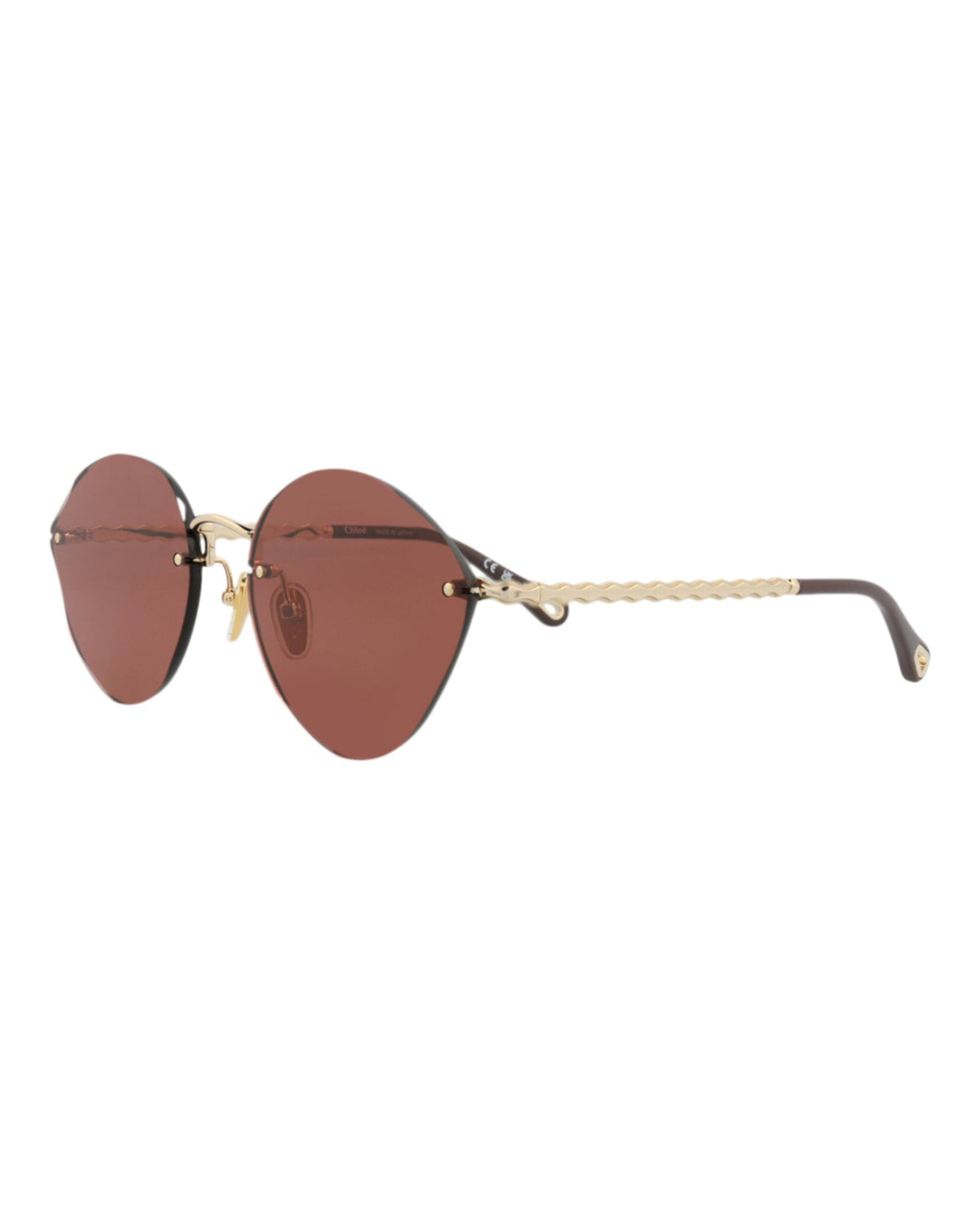 Chloé Cat Eye-Frame Metal Sunglasses
