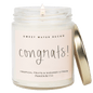 Congrats! Soy Candle - Clear Jar - 9 oz (Island AIr)