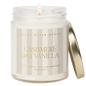 Cashmere and Vanilla Soy Patterned Candle - Clear Jar - 9 oz