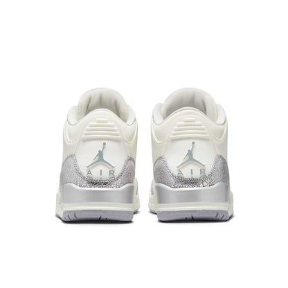 Air Jordan Women's Retro 3 'Sail Cement Grey ' Sneakers