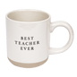Best Teacher Ever 14 oz Stoneware Coffee Mug