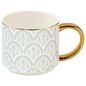 Blue Fan Quilt 14 oz Coffee Mug