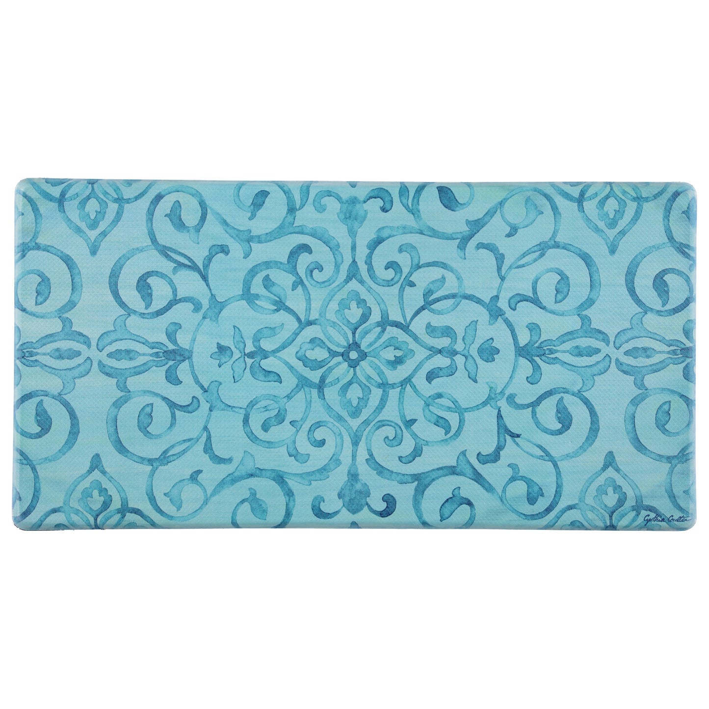 20"x39" Anti-Fatigue Embossed Floor Mat (Rustic Medallion)