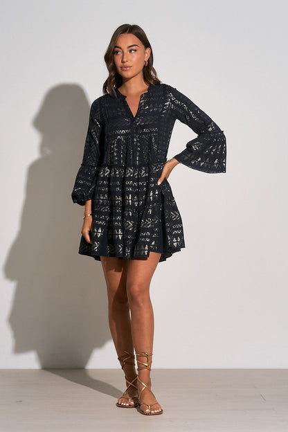 Clara Dress Black Gold