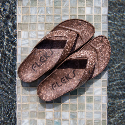 Fleks Unisex West Beach Flip Flop - Coconut Shell