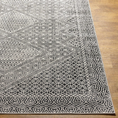 Coledale Black & White Washable Rug - Clearance