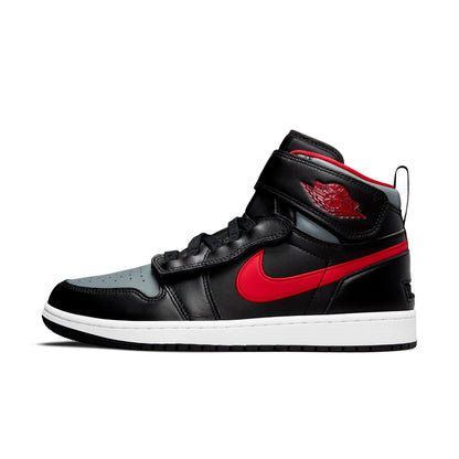 Air Jordan Men's Retro 1 High Flyease 'Black Gym Red Smoke Grey' Sneakers