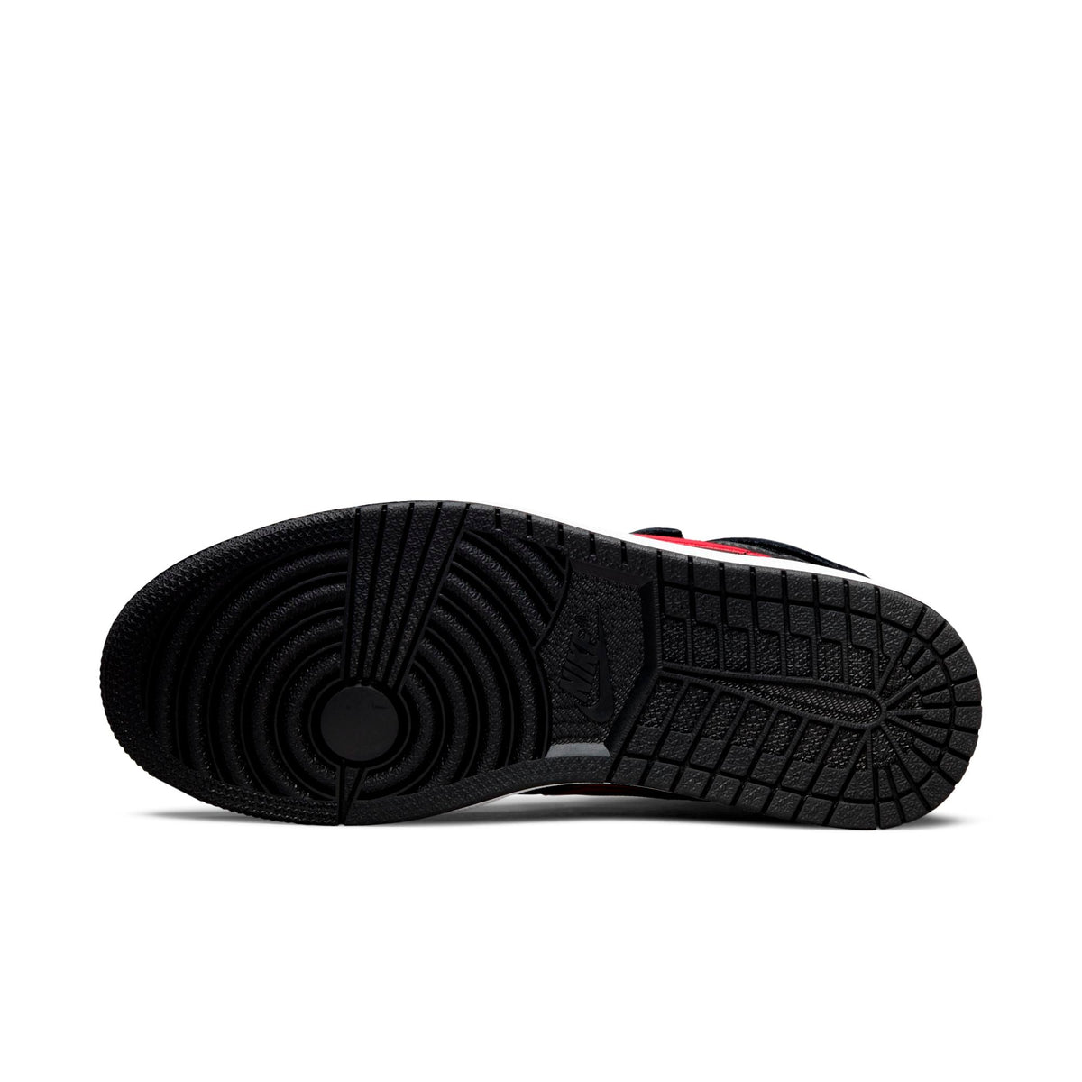 Air Jordan Men's Retro 1 High Flyease 'Black Gym Red Smoke Grey' Sneakers