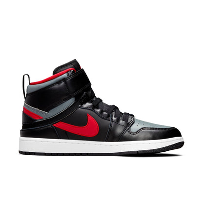 Air Jordan Men's Retro 1 High Flyease 'Black Gym Red Smoke Grey' Sneakers