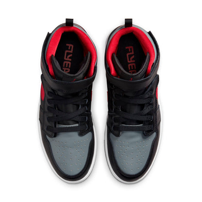 Air Jordan Men's Retro 1 High Flyease 'Black Gym Red Smoke Grey' Sneakers
