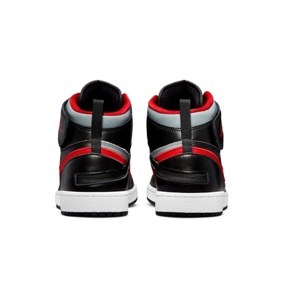 Air Jordan Men's Retro 1 High Flyease 'Black Gym Red Smoke Grey' Sneakers