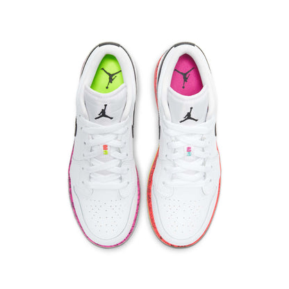 Air Jordan Grade School Retro 1 Low 'Multi-Color Midsoles White' Gs Sneakers