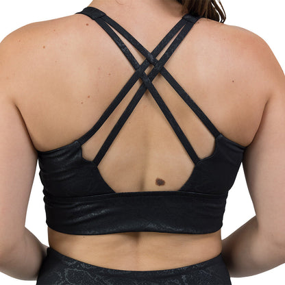 Constantly Varied Gear Longline Bra - Shadow Python