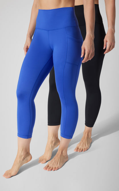 90 Degree by Reflex 2 PK Interlock Side Pocket and Everyday Capris