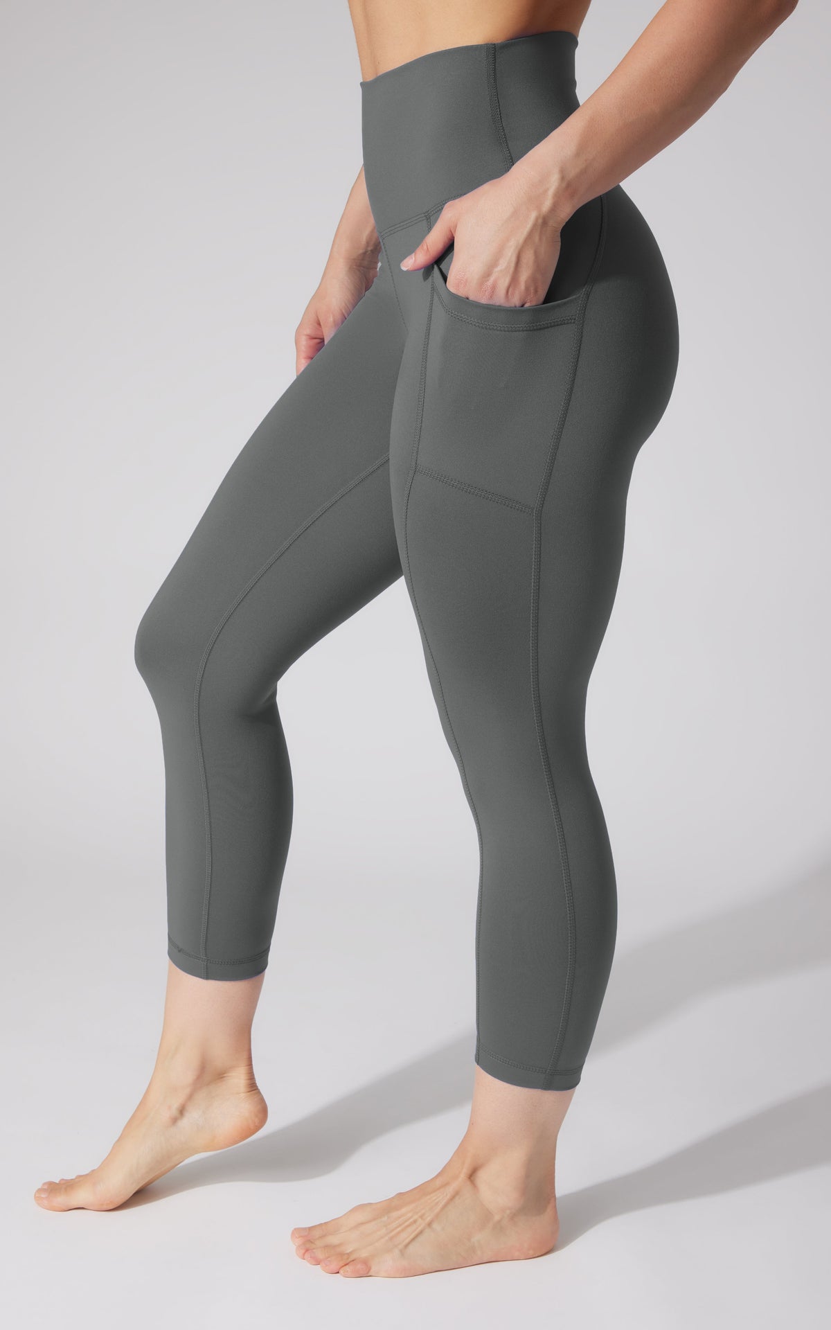 90 Degree by Reflex 2 PK Interlock Side Pocket and Everyday Capris