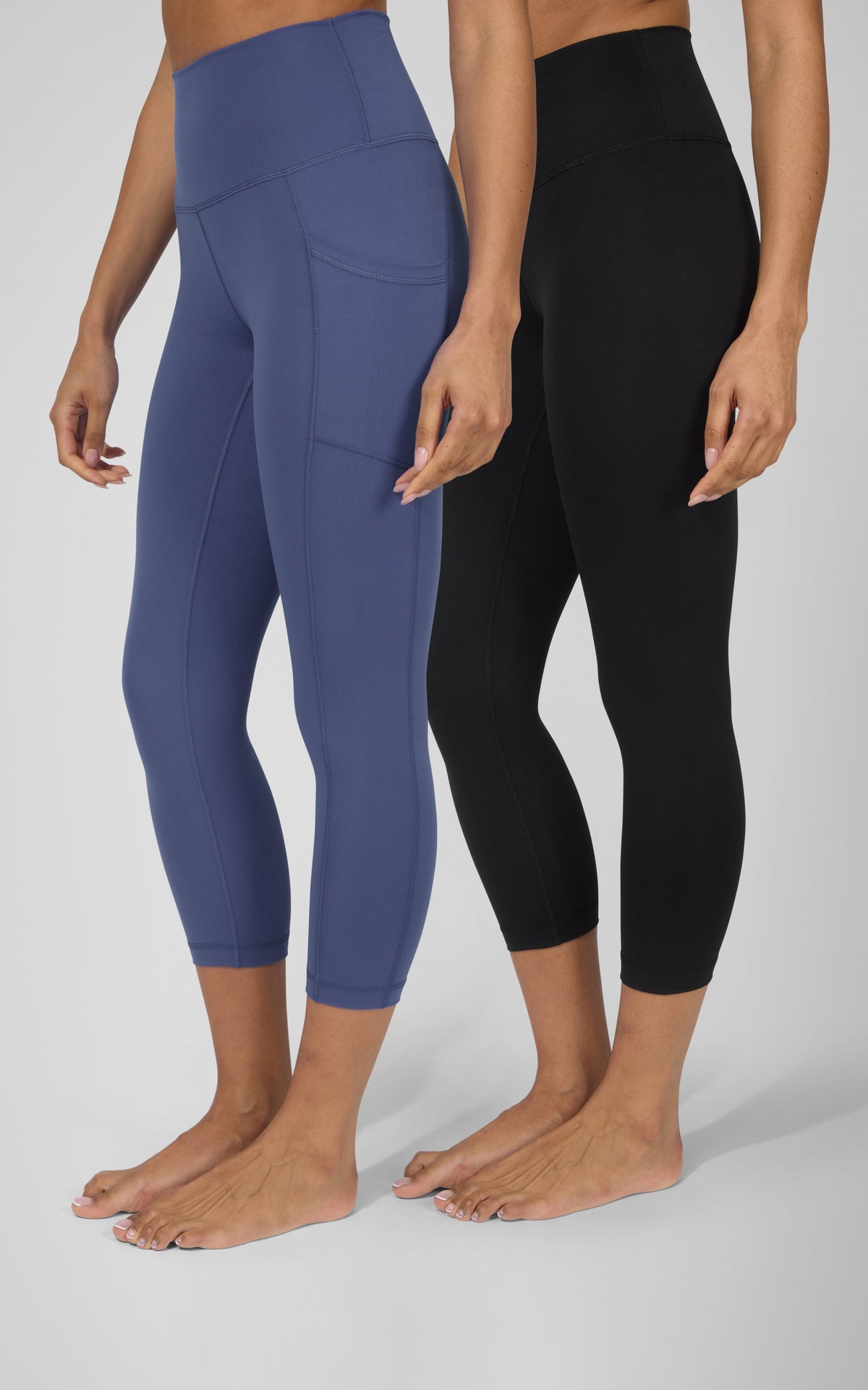 90 Degree by Reflex 2 PK Interlock Side Pocket and Everyday Capris