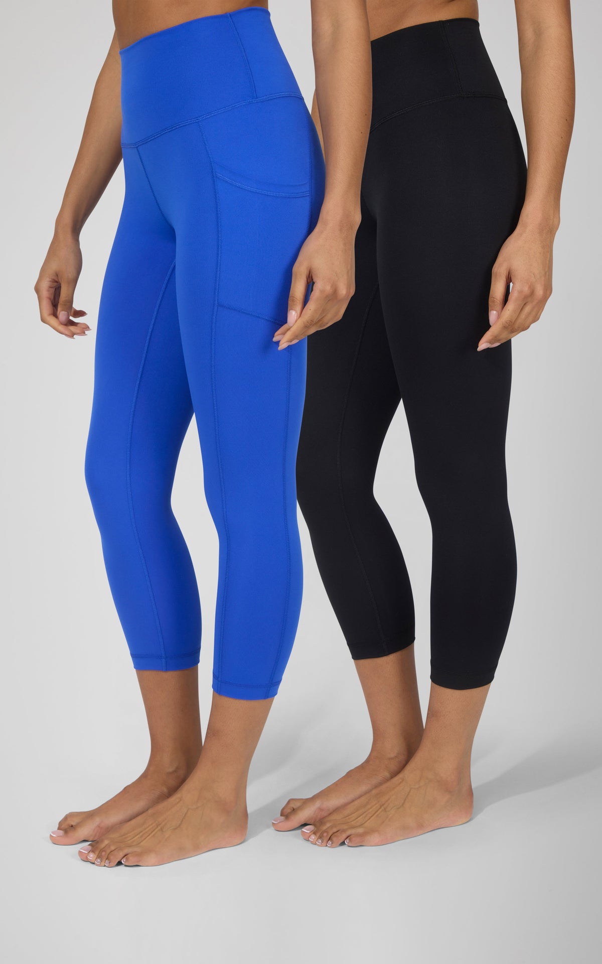 90 Degree by Reflex 2 PK Interlock Side Pocket and Everyday Capris