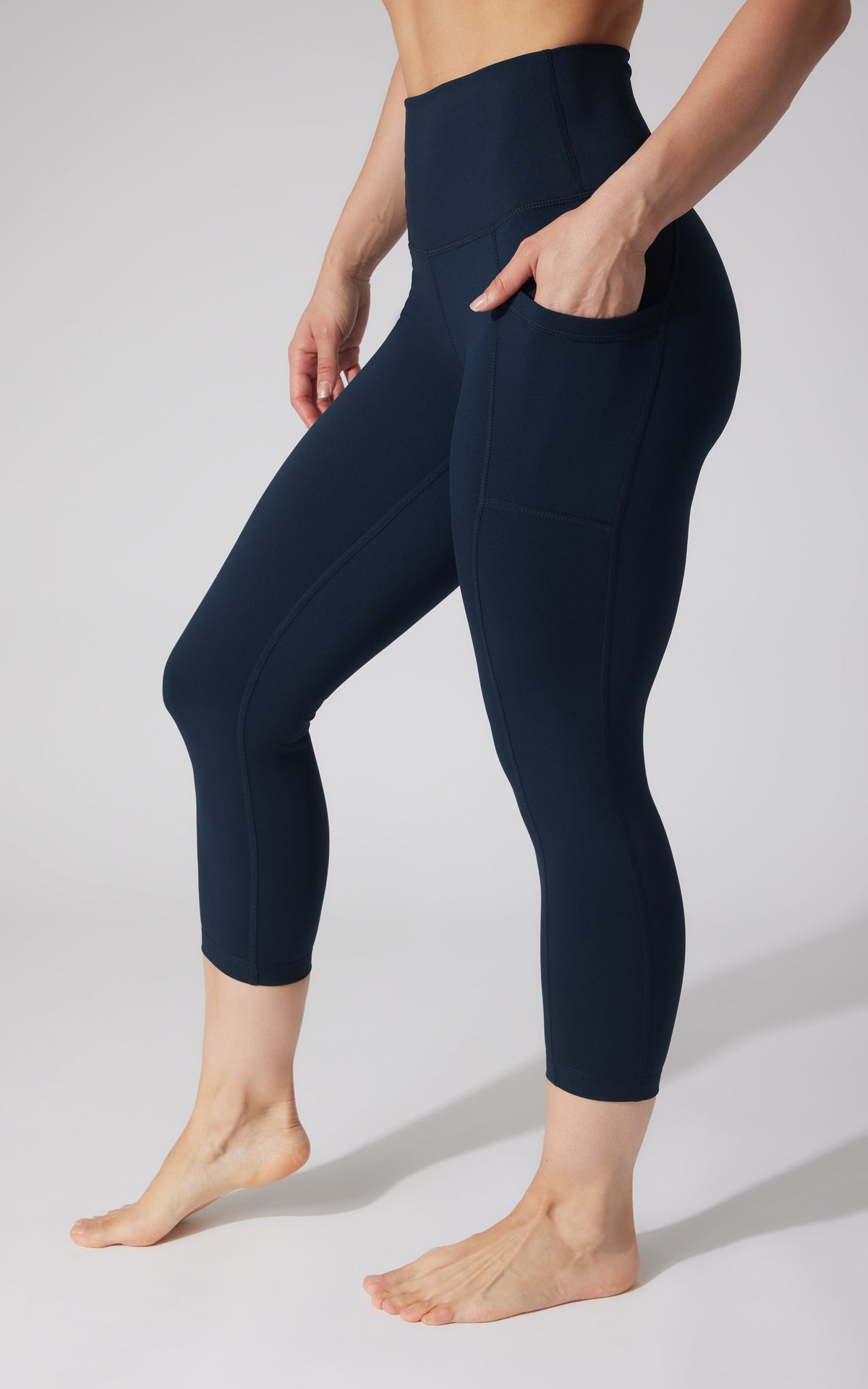 90 Degree by Reflex 2 PK Interlock Side Pocket and Everyday Capris