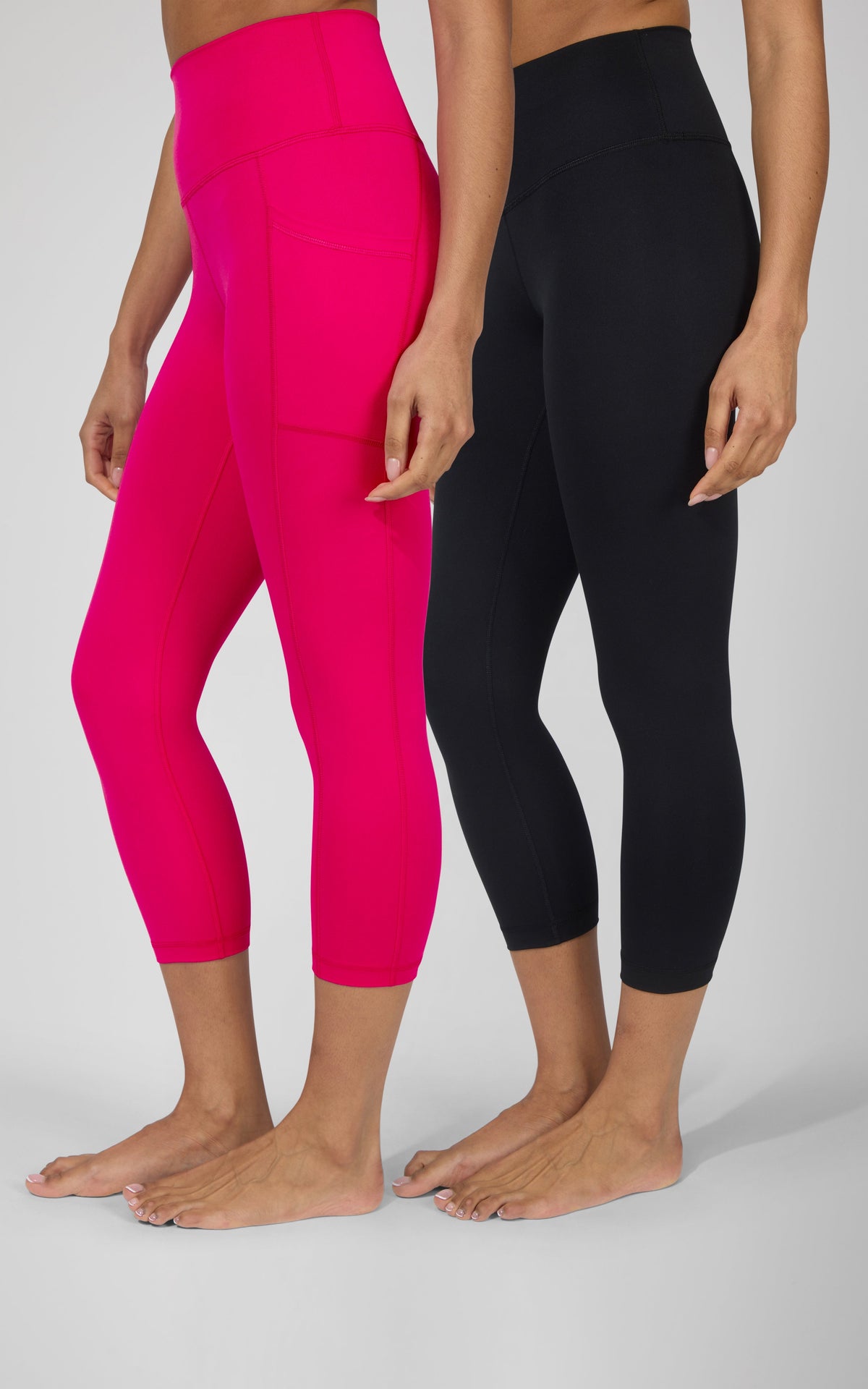 90 Degree by Reflex 2 PK Interlock Side Pocket and Everyday Capris