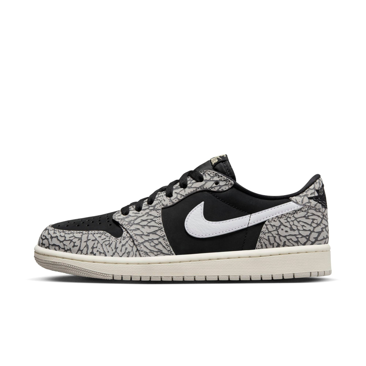 Air Jordan Men's Retro 1 Low Og 'Black Cement' Sneakers