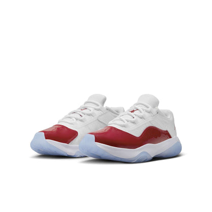 Air Jordan Grade School Retro 11 Cmft Low 'White Black Gym Red Gs' Sneakers