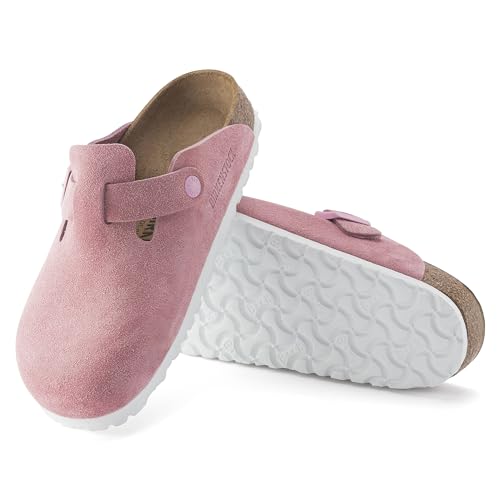 Birkenstock Boston Suede Leather Clogs