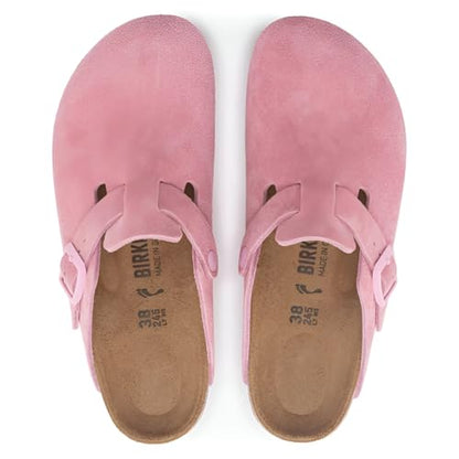 Birkenstock Boston Suede Leather Clogs