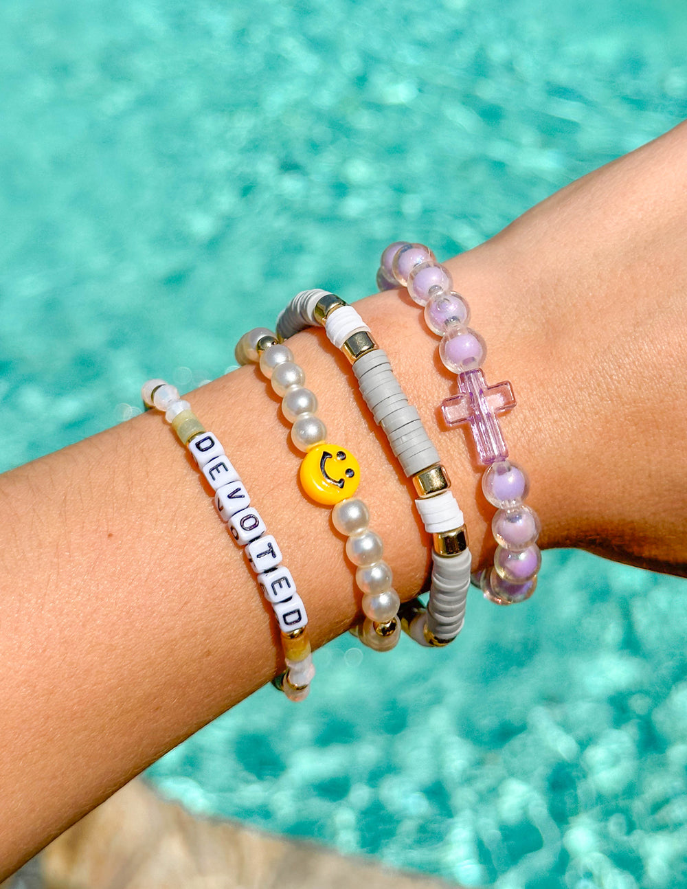 Elevated Faith Devoted Letter Bracelet