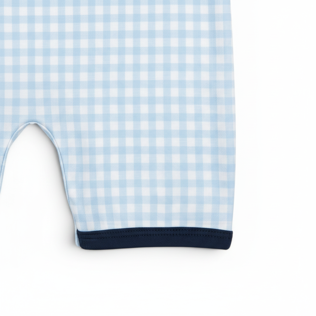 Classic Navy Gingham Boys Jon Jon