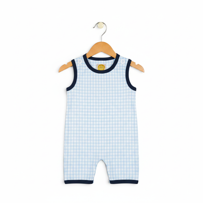 Classic Navy Gingham Boys Jon Jon