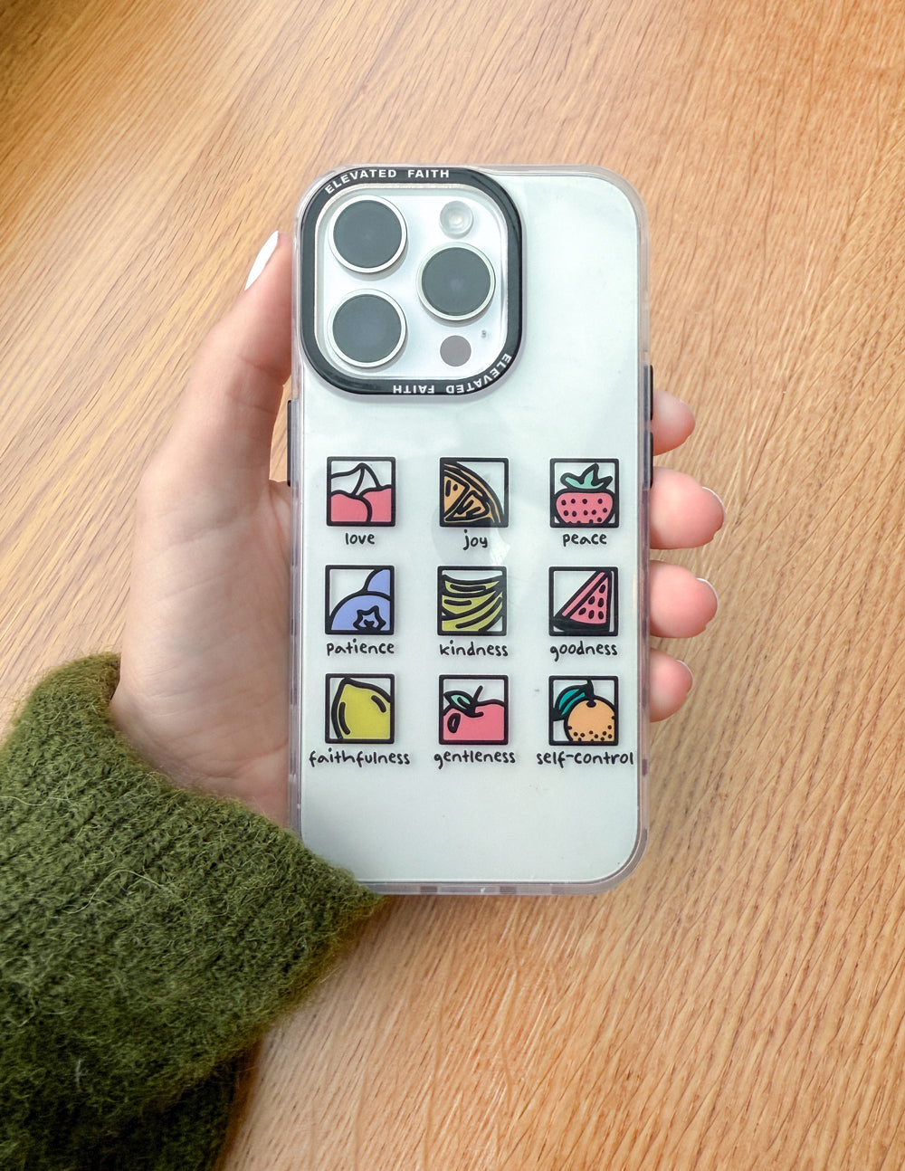 Elevated Faith Clear Fruit of the Spirit Phone Case