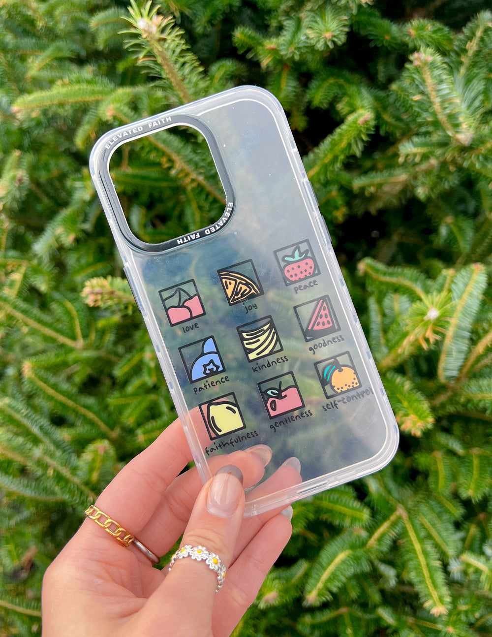 Elevated Faith Clear Fruit of the Spirit Phone Case