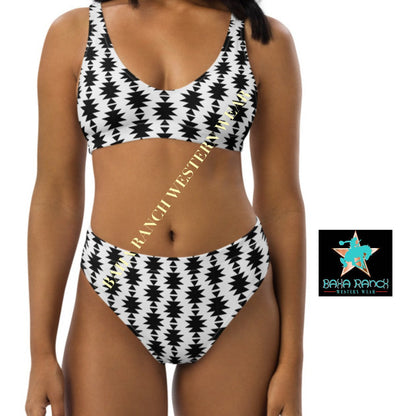 Baha Ranch Yeehaw White Aztec Bikini