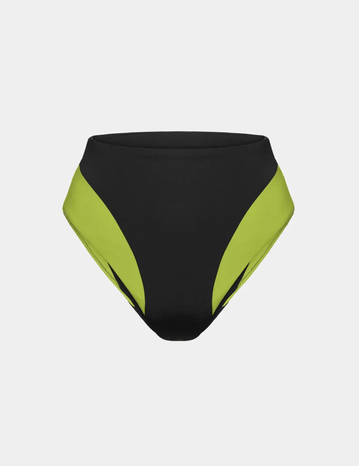 High Rise Bikini Swim Bottom - Color Block