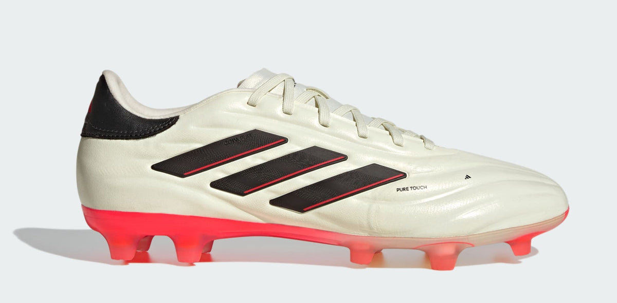 adidas Men's Copa Pure Ii Pro Fg 'Ivory Core Black Solar Red' Sneakers